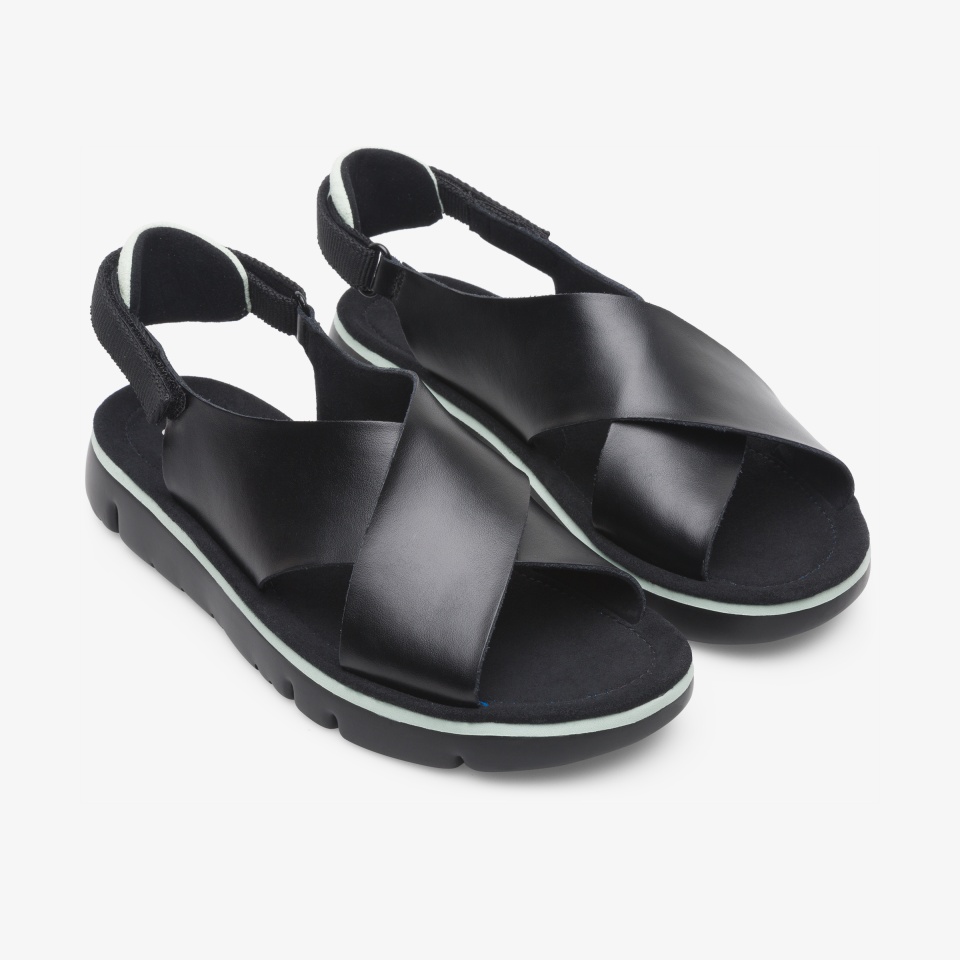 Camper Oruga Black - Camper Women's Sandals ||7290-RXJIB||
